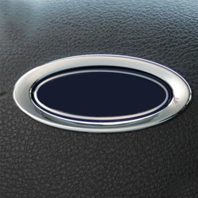 

Хромированная накладка на рулевое колесо jamelo Auto ABS, кольцо с логотипом для Ford Focus 2, 3, 4, MK2, MK3, MK4, Kuga, Fiesta, Ecosport, Mondeo, Fusion