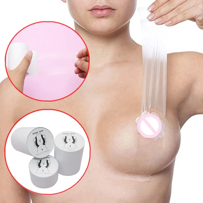 

Women's Transparent Bra Boob Sticker Breast Lifting Tape for Nipples Body Booby Chest Adhesive Push Up Sticky Underwear Lingerie