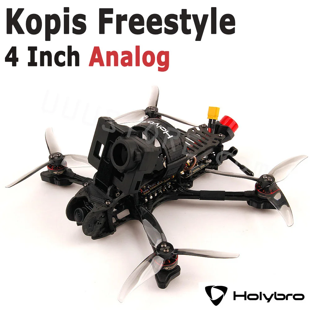 

Holybro Kopis Freestyle 4 Inch Analog 4S FPV Drone BNF W/ Foxeer Cam F7 Mini V3 FC Tekko32 35A Mini ESC KV3800 Motor 5.8G VTX