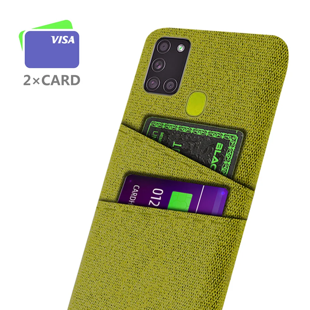 

Wallet Case For Samsung A21S Case for Samsung Galaxy A21S A 21S A21 S Dual Card Fabric Cloth Cover For Samsung A21S A22S A52S