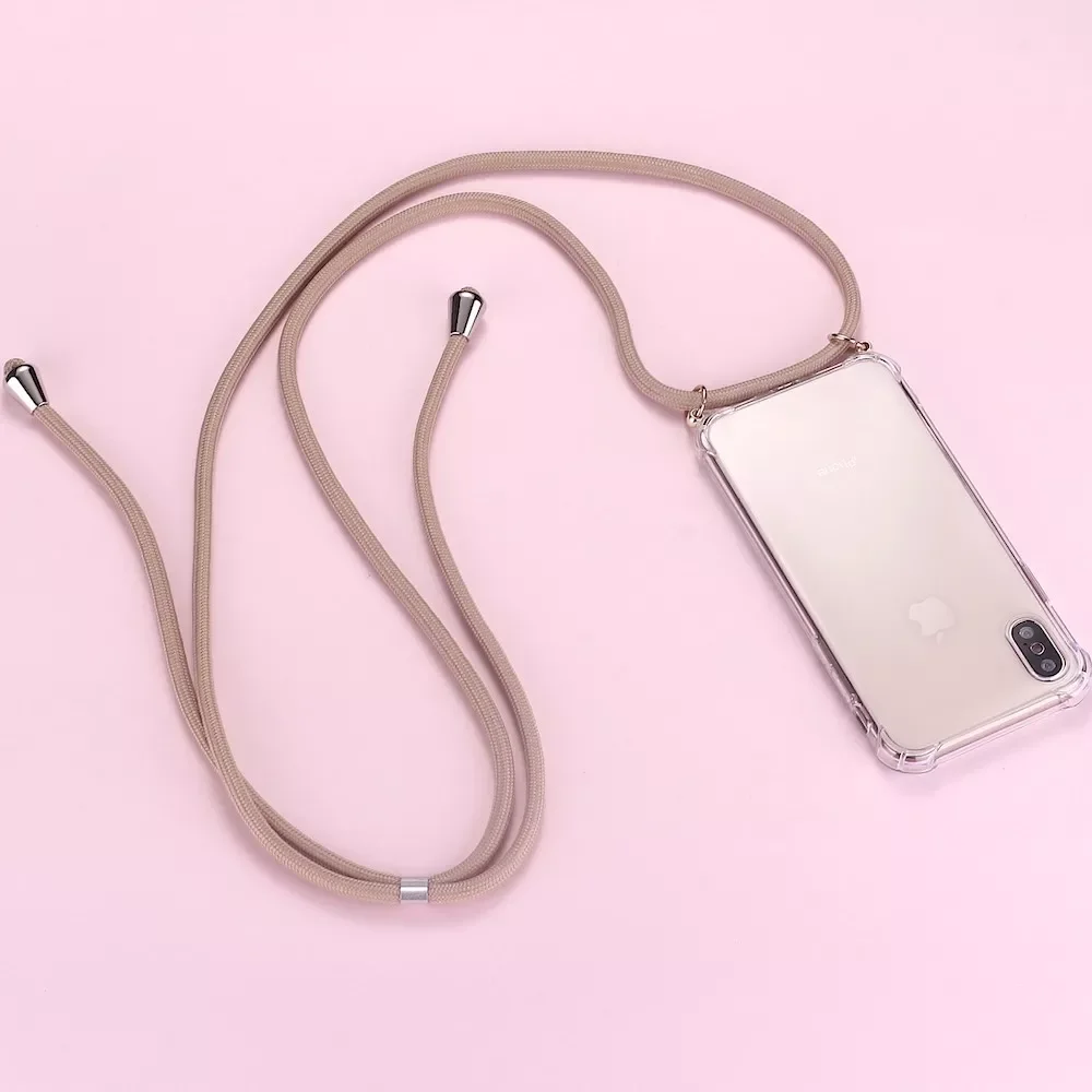 

Cord Travel Necklace Lanyard Mobile Phone Case For iPhone 11 12 13Pro Max XS XR X 7 8Plus