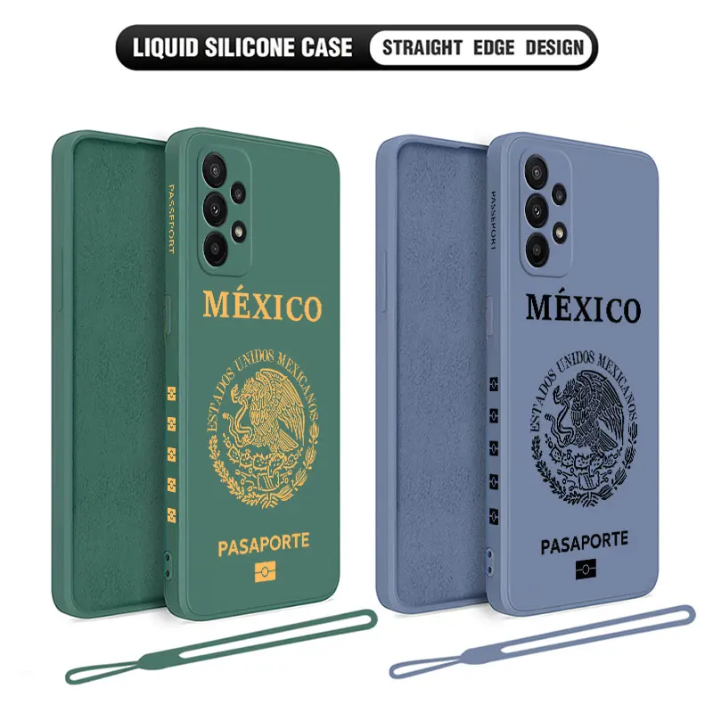 Мексиканский паспорт телефон для OPPO A54 A74 A57 A96 A76 A36 A95 A12 A15 A15S A16 A16K A9 A5 2020 4G чехол из