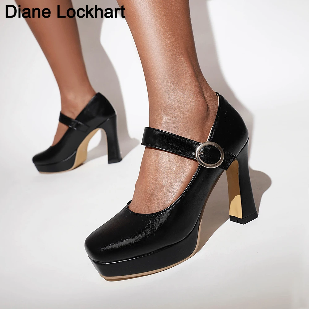 

2022 New Women Shoes Spring Autumn Casual High Heels PU Shoes Party Sexy Ladies Thick Heels Platform Nightclub Pumps Plus Size