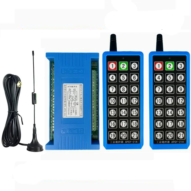 Беспроводной пульт дистанционного управления 2000 м DC12V 24V 21CH 433 МГц
