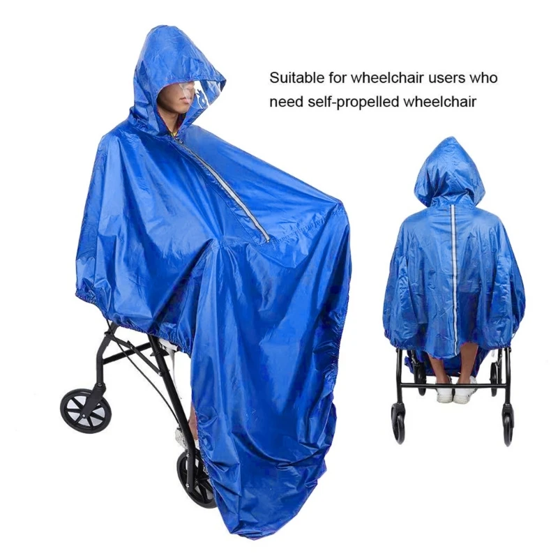 

Waterproof Poncho Wheelchairs Cloak-rain Cape Raincoat Waterproof Raincoats Cloaks Taffeta Material for Elderly Patients T21C