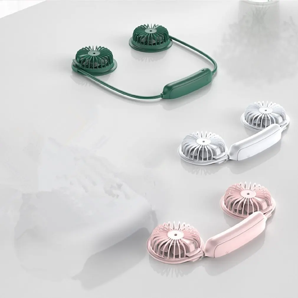 

WS36S Multifunctional Hanging Neck Fan USB Charging Mini Hanging Neck Leafless Fan Outdoor Sports Fan Air Cooler