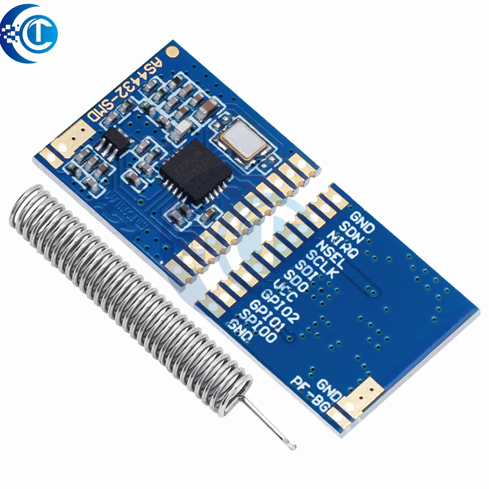 AS4432-SMD Si4432 433MHz беспроводной модуль SI4432 малый объем SMD 100mw 1,5 km (art.: 3920c73a124f8) - 3920c73a124f8