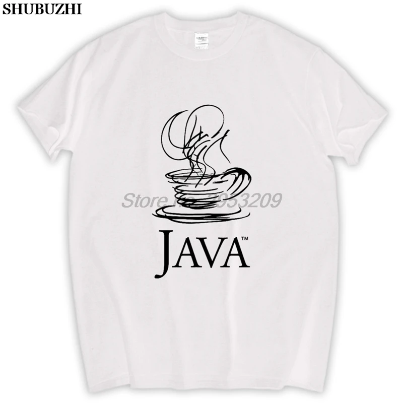 Фото IT программисты JAVA логотип Футболка мужская короткий рукав хлопок бренд shubuzhi европейский размер футболка sbz5224 №1