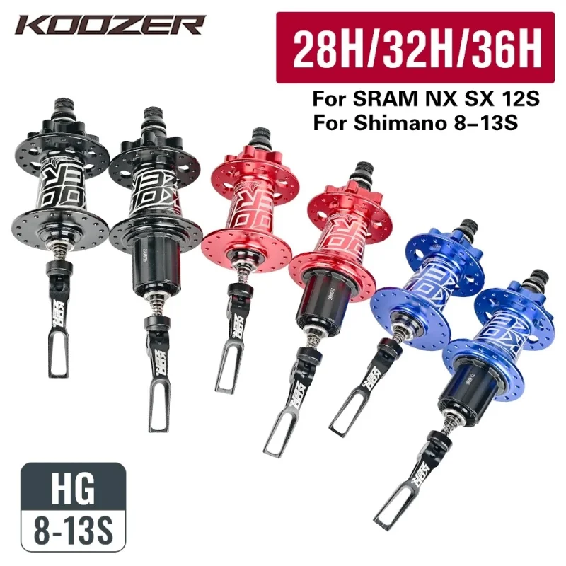 

Bicycle Hub KOOZER XM490 Bearing Hub 6 Pawl 72 Sound Noise Hub For SHIMANO HG 8 9 10 11 12 Speed For Sram NX SX 12S 28/32/36Hole