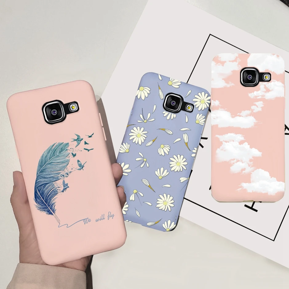 Чехол для Samsung Galaxy A5 2016 силиконовый мягкий чехол чехлы с маленьким принтом