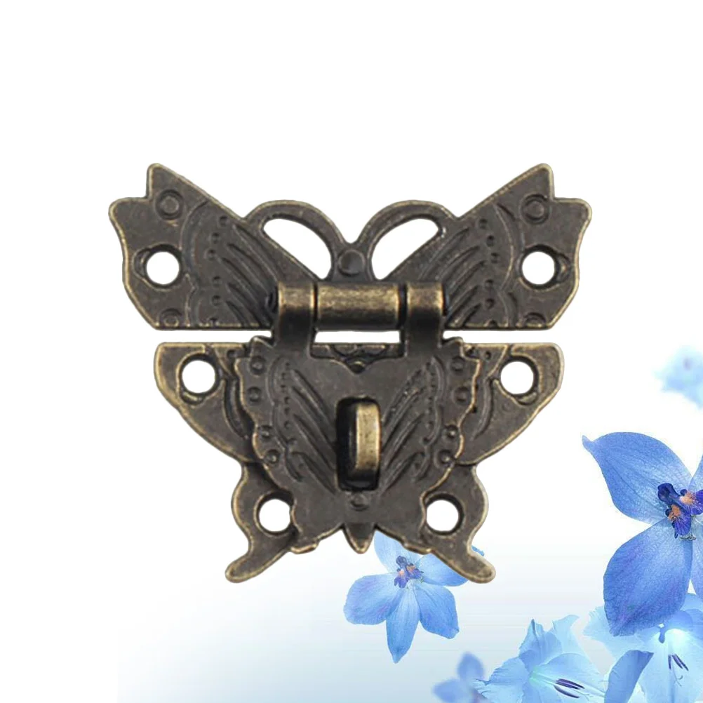 

2 PCS Metal Suitcase Hook Locks Jewelry Box Latches Wooden Gift Cupboard Size 1 Hasp