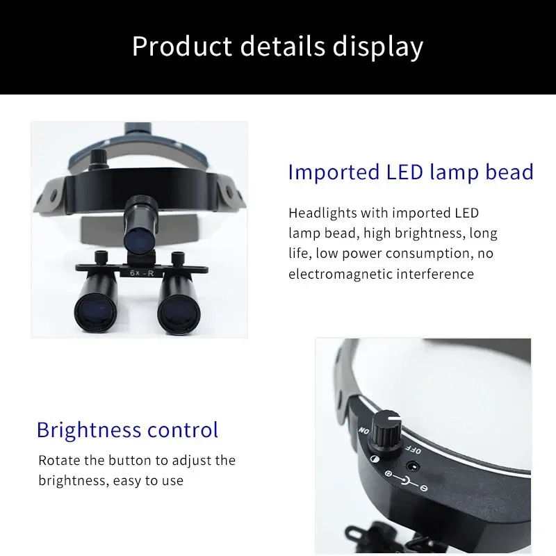 ODONTO SEM GALANTIA Стоматологические лупы с легким стоматологическим биноклем 6X