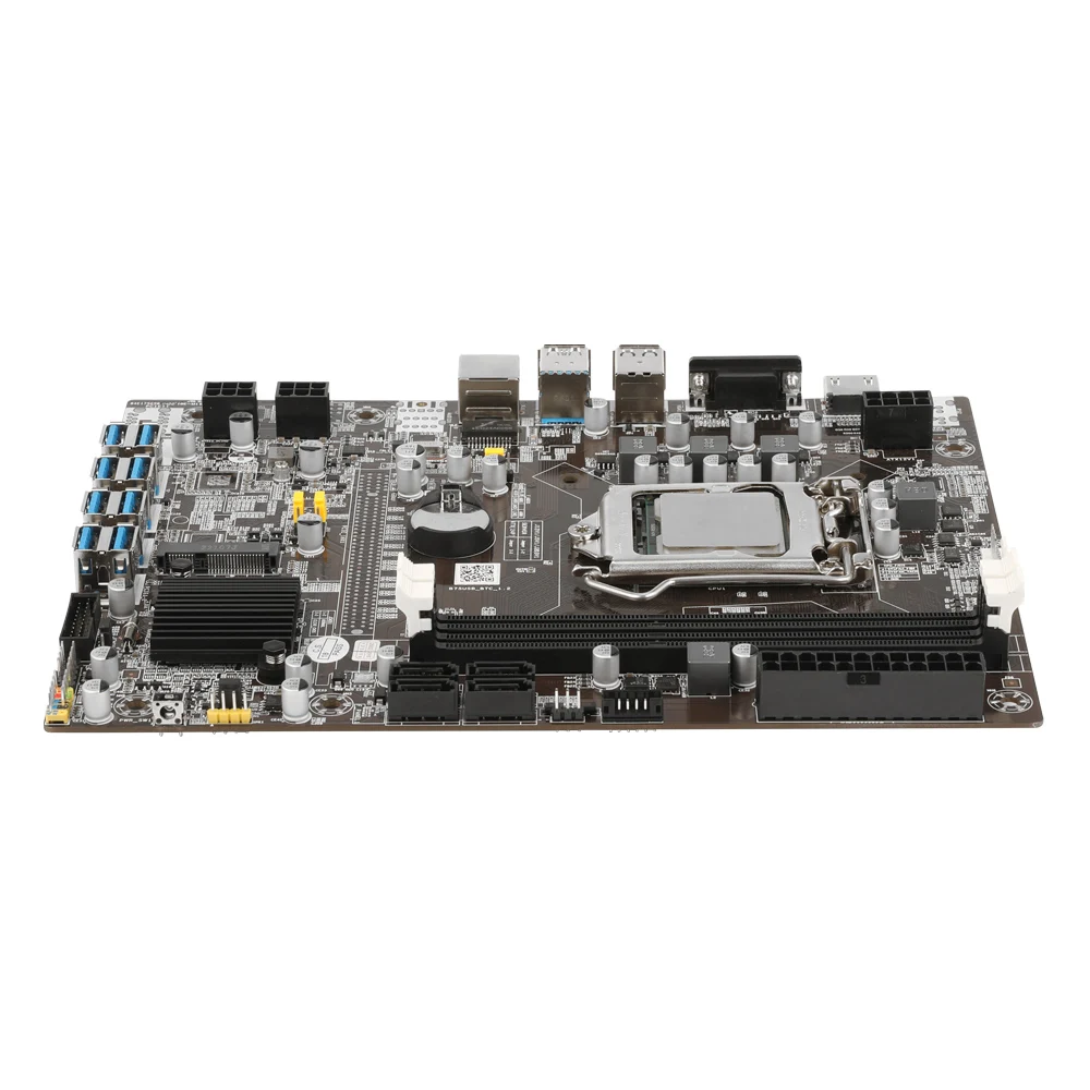 Набор материнской платы B75 для майнинга комбинированная LGA 1155 DDR3 SATA USB3.0 с ЦП 128G SSD