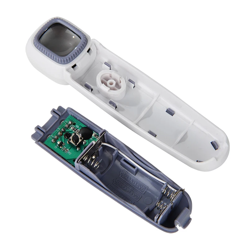 50x освещает лупа для чтения с 2 светодиодными лампами и фиолетовой лампой 1 УФ