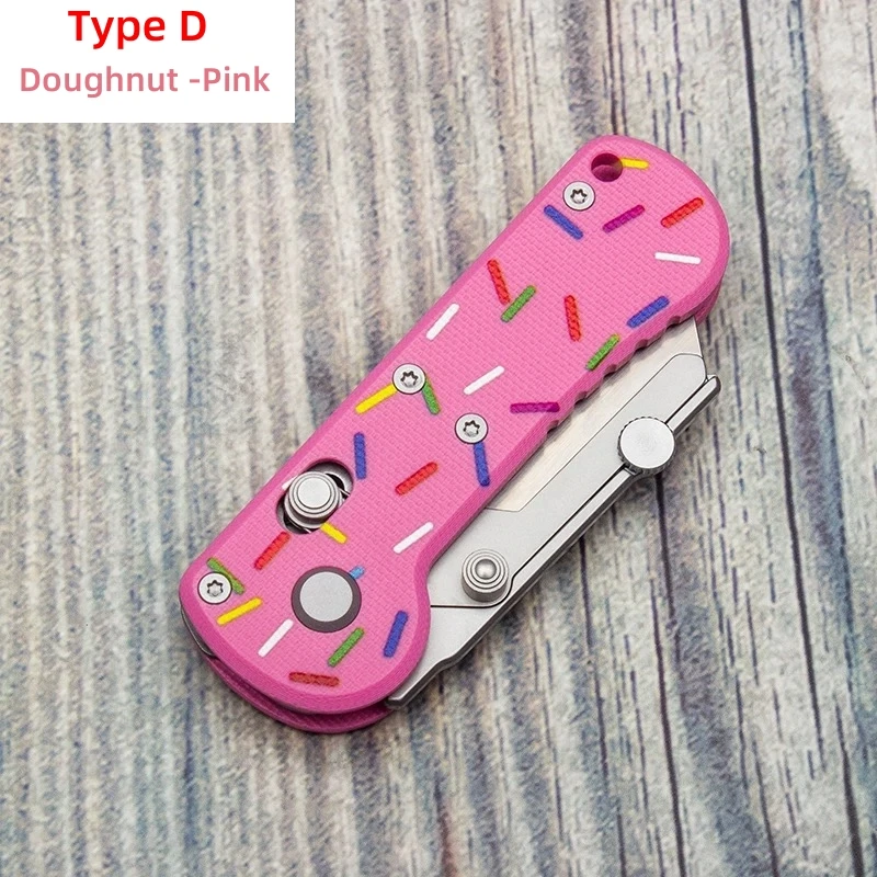 

BHBT G10 мини складной карманный универсальный нож канцелярские принадлежности из алюминиевого сплава портативный EDC резак для коробок со сменными лезвиями