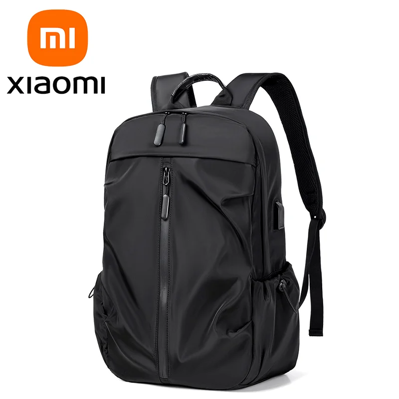 

Xiaomi USB Backpack Men's Lightweight Fitness Men's Bag Sports Bag Nylon Waterproof Travel Bag New Simple Solid Color Backpack