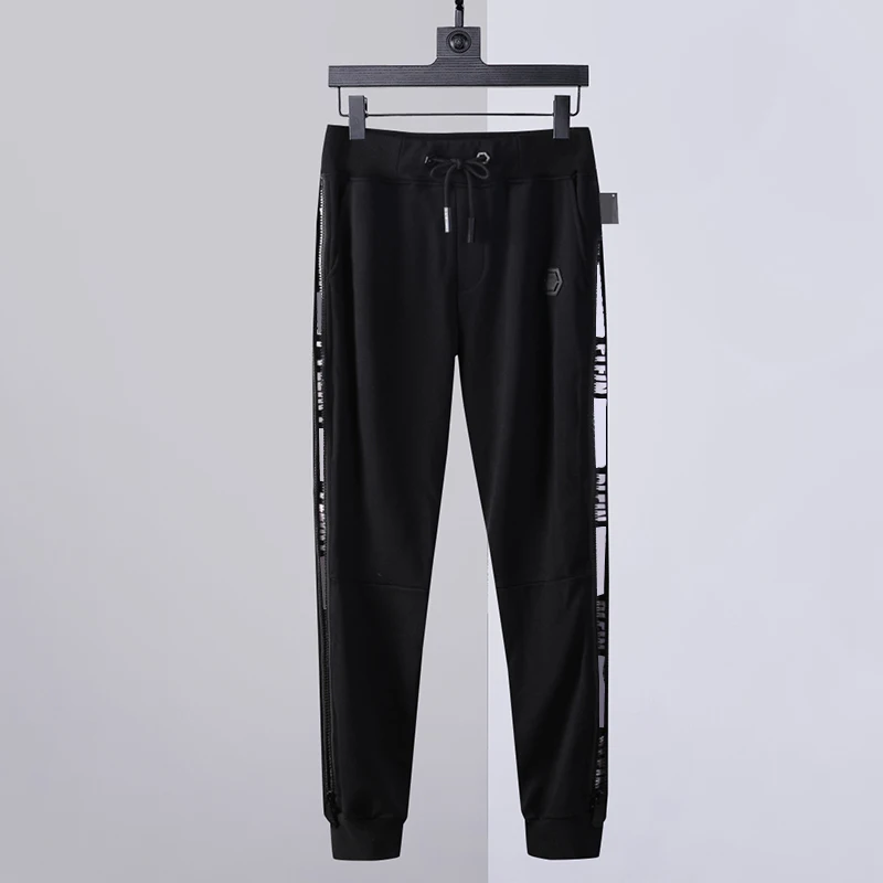 

2022 Sweatpants Men Side Zipper Decoration Milan Fashion Cotton Casual Pants Spring and Autumn Sweatpants pantalones hombre cool