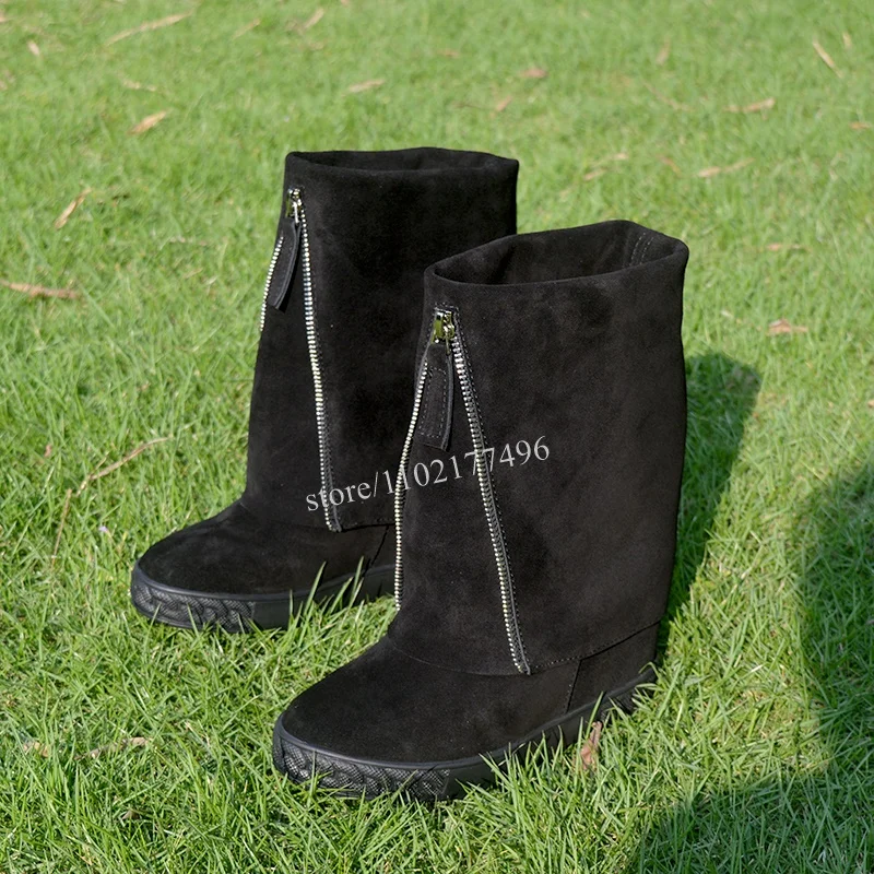 

New Winter Sporty Men Women Snow Boots Black Leather Ankle Calf Booties Waterproof Slip On Office Lady Gladiator Designer Shoes