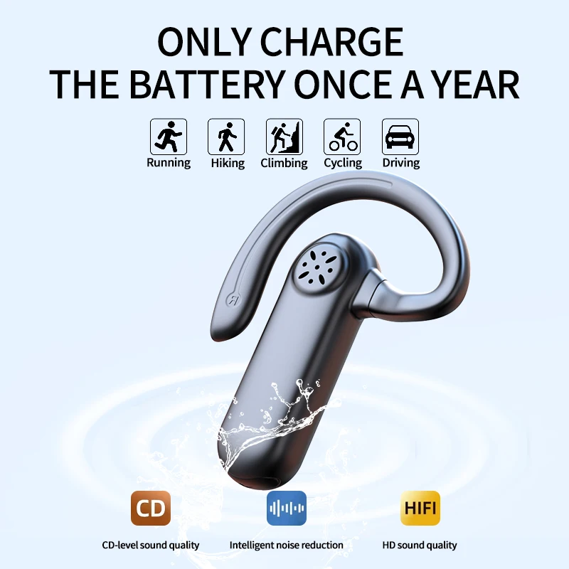 

Anti-dropping Sports Headset Waterproof Earphone Air Conduction Voice Control Tws Earbuds Wireless Headphone 300mah