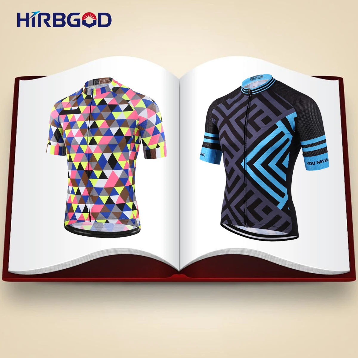 

HIRBGOD Men Summer Short Sleeve Cycling Jersey With Reflective Effect Bicycle Clothing Runing Sportwear Pro Team MTB Shirt