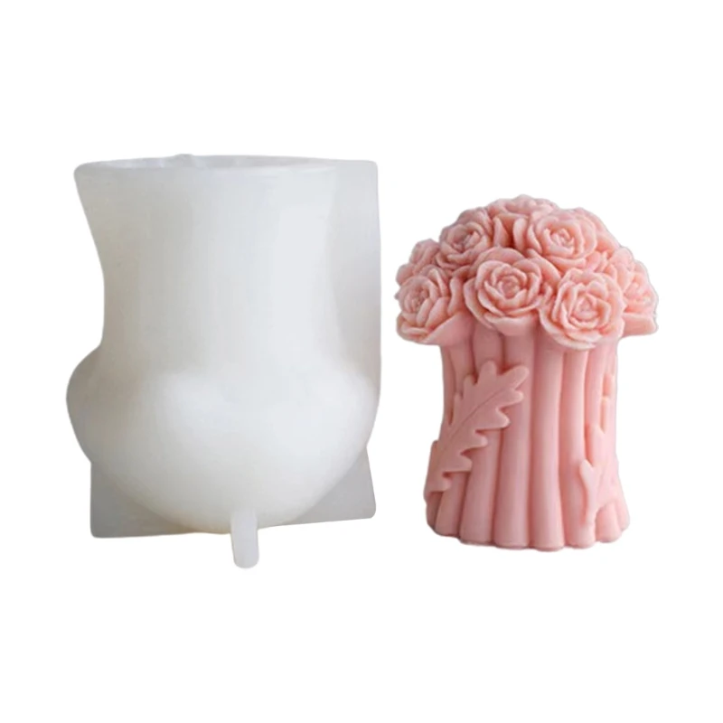 

Candle Silicone Mould Flower Bouquet Shaped Epoxy Resin Mold for Handmade Craft