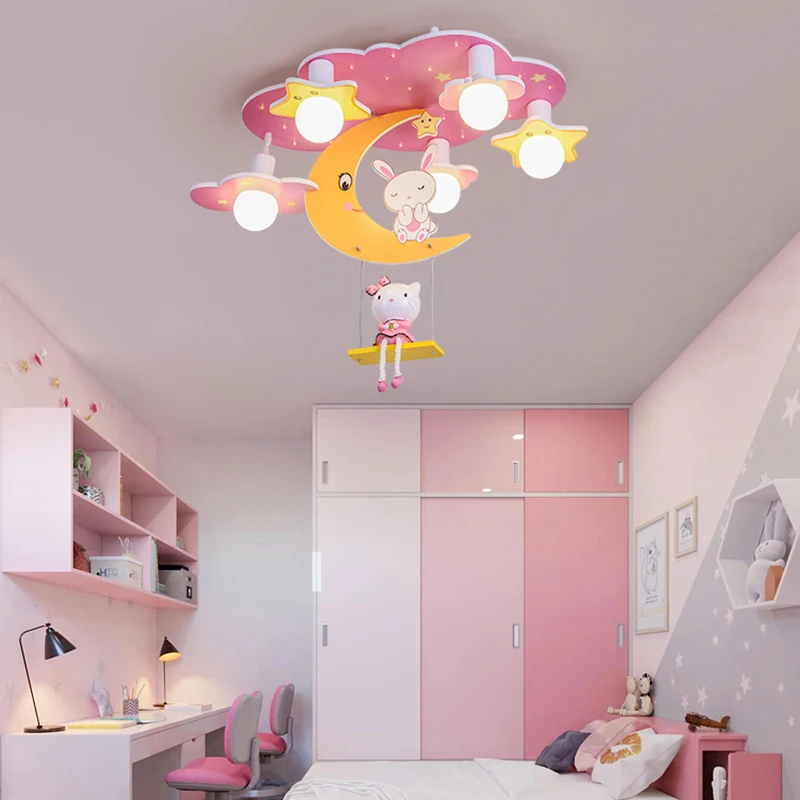 

Художественная светодиодная люстра, Подвесная лампа, интерьер помещения, современный декор для девочек, детей, спальни, декоративный потолок для столовой, внутренний потолок, лофт