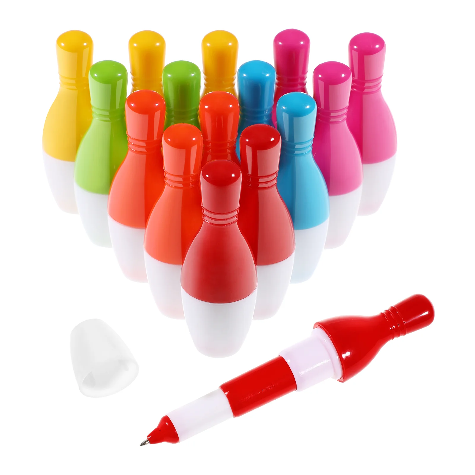 

15 Pcs Korean School Supplies Party Favors Signing Pen Bowling Decorations Student Bullets 4 5mm pneumatics