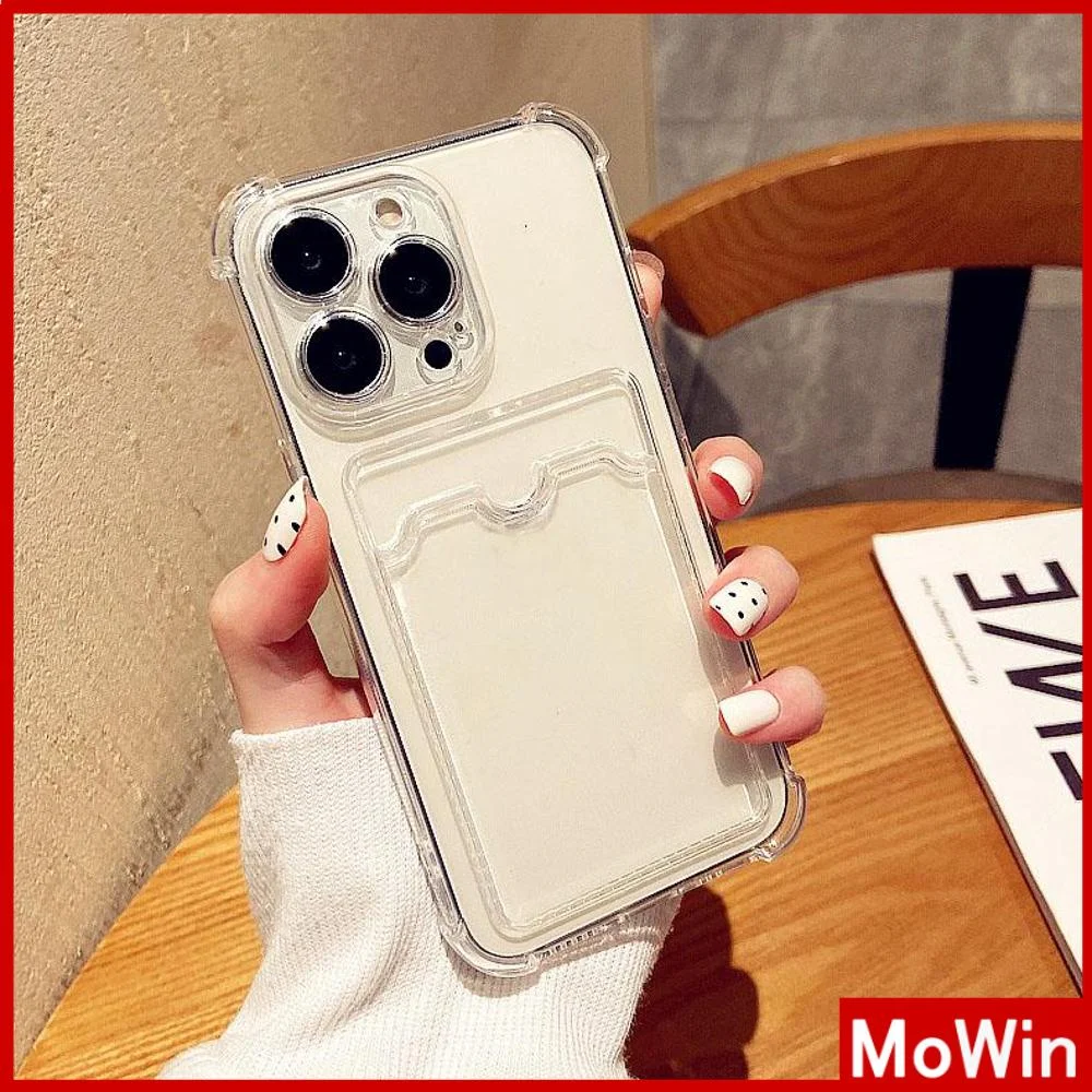 

For iPhone 14 Pro Max iPhone Case Card Holder Card Storage TPU Soft Clear Case Airbag For iPhone 14 Plus 13 Pro Max 12 11 XR 7Pl