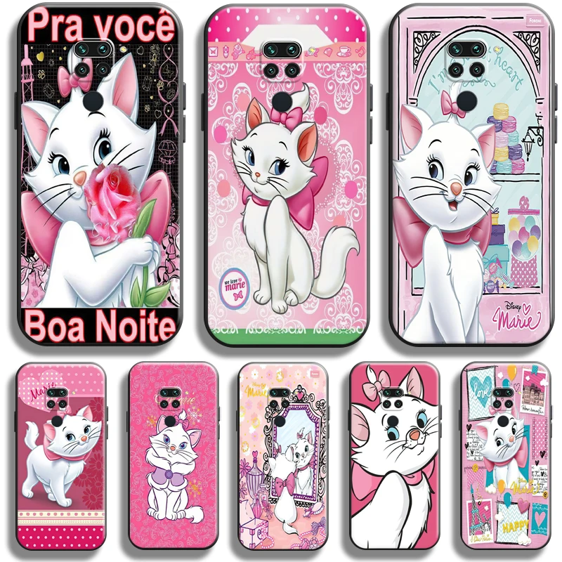 

The Aristocats Cute Marie Cat For Xiaomi Redmi Note 9 5G 9T 9S 9 Pro Phone Case Funda Silicone Cover Black Coque Liquid Silicon