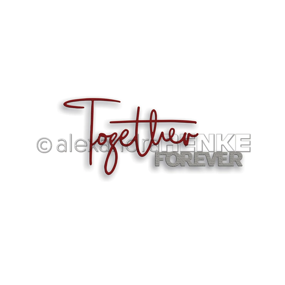 

Together Forever 2022 New Metal Cutting Dies Scrapbook Diary Decorate Stencil Embossing Template Diy Greeting Card Handmade Mold