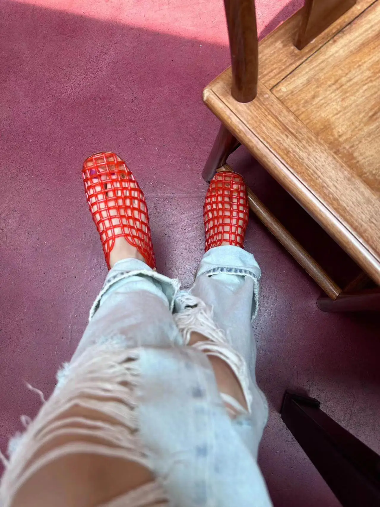 Модная дизайнерская обувь новинка 2024 летние праздничные туфли прозрачные