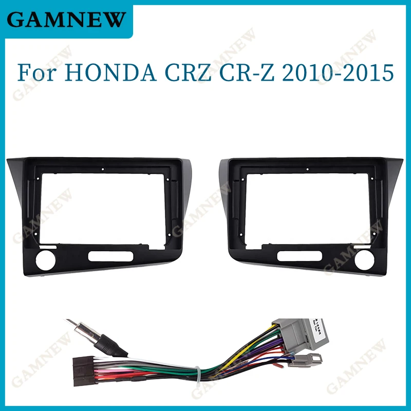 

9 Inch Car Radio Frame Fascias Cable Navigation Panel For Honda CRZ CR-Z 2010-2015 Android Screen Dask Kit Fascia Frame