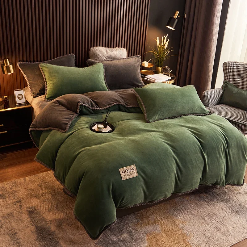 

Зимний пододеяльник ZHENXISHUSHIMOXI флис коралловый двусторонний