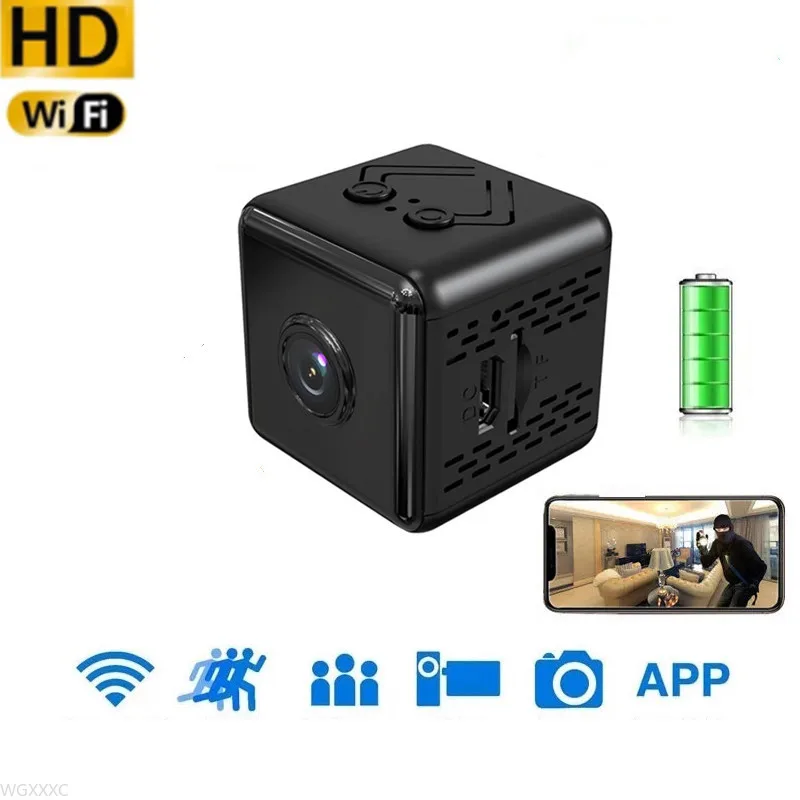 

Мини-камера HD 1080P WiFi с ночным видением для домашней безопасности