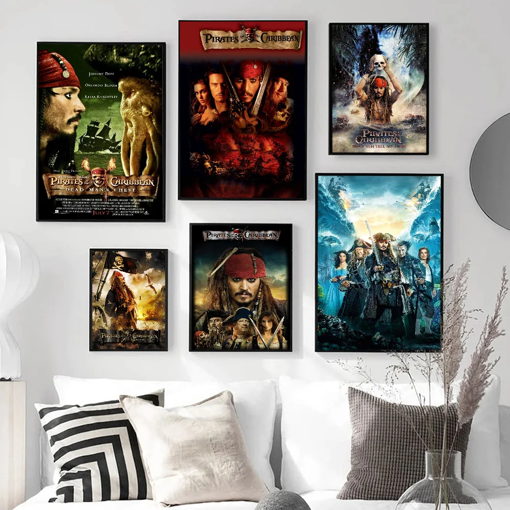 Классический фильм P-Pirates Of The C-Caribbean классические постеры с фильмами водостойкая