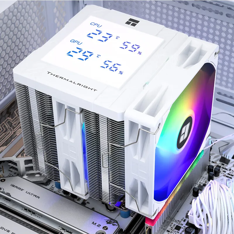 Цифровой радиатор Thermalright Peerless Assassin 120 с воздушным охлаждением, мониторинг процессора и графического процессора в том же времяподдержка LGA18511700AM5 (art.: 3920cbb47e232) - 3920cbb47e232