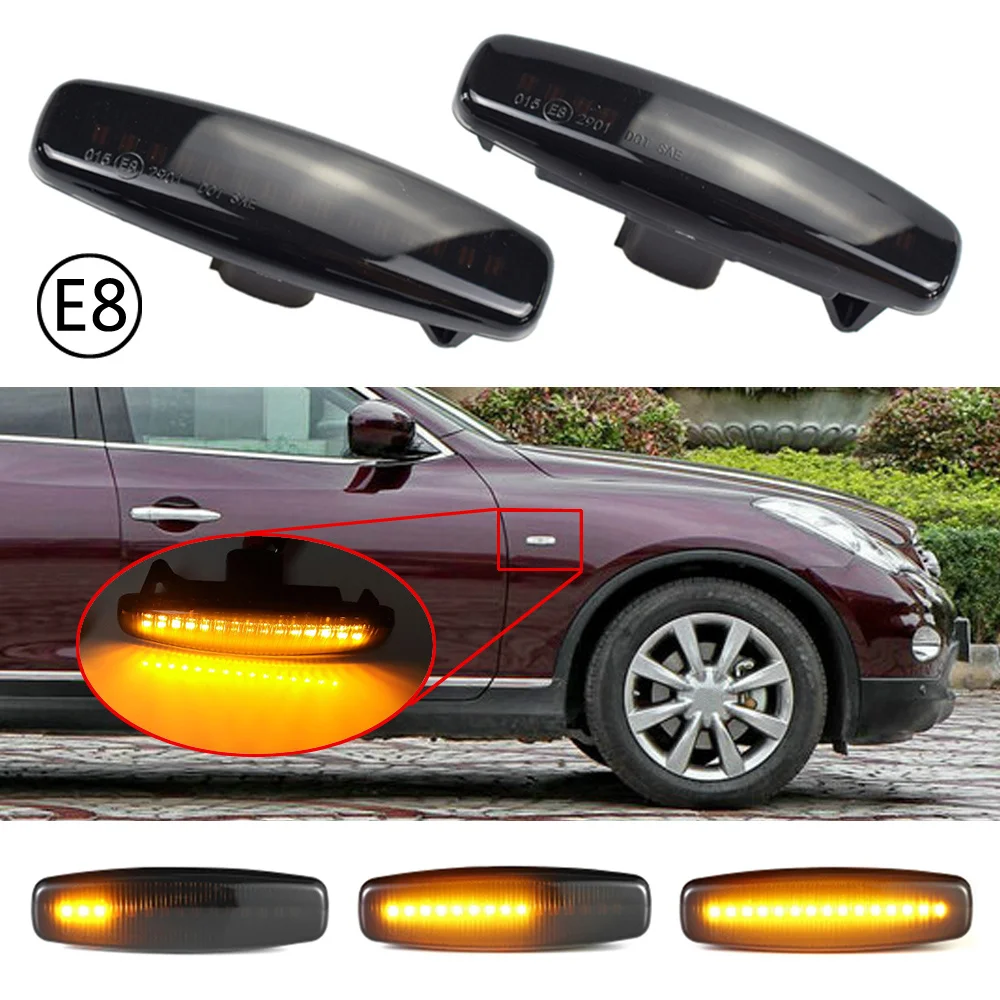 

Side Marker Light LED Dynamic Turn Signal Lamp For Nissan Murano Pathfinder Skyline For Infiniti EX25 EX35 EX37 FX35 FX37 FX50