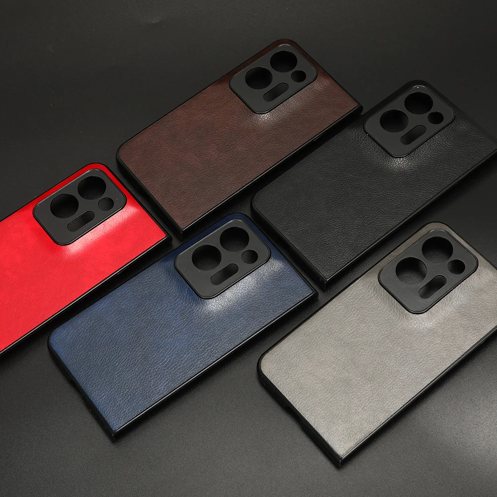 

New Style For OPPO Find N2 Case Pattern Litchi Skin PU Leather and PC Book Cover For OPPO Find N2 Findn2 Phone Case 5.54"