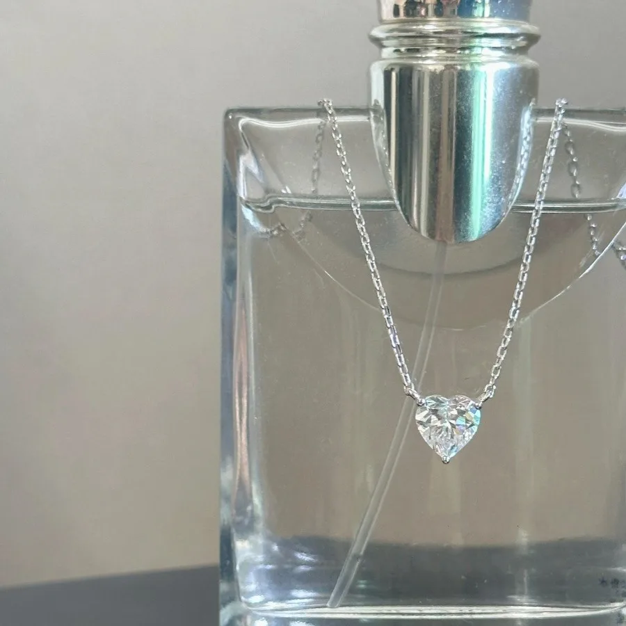 Ожерелье с подвеской из серебра 925 пробы регулируемое