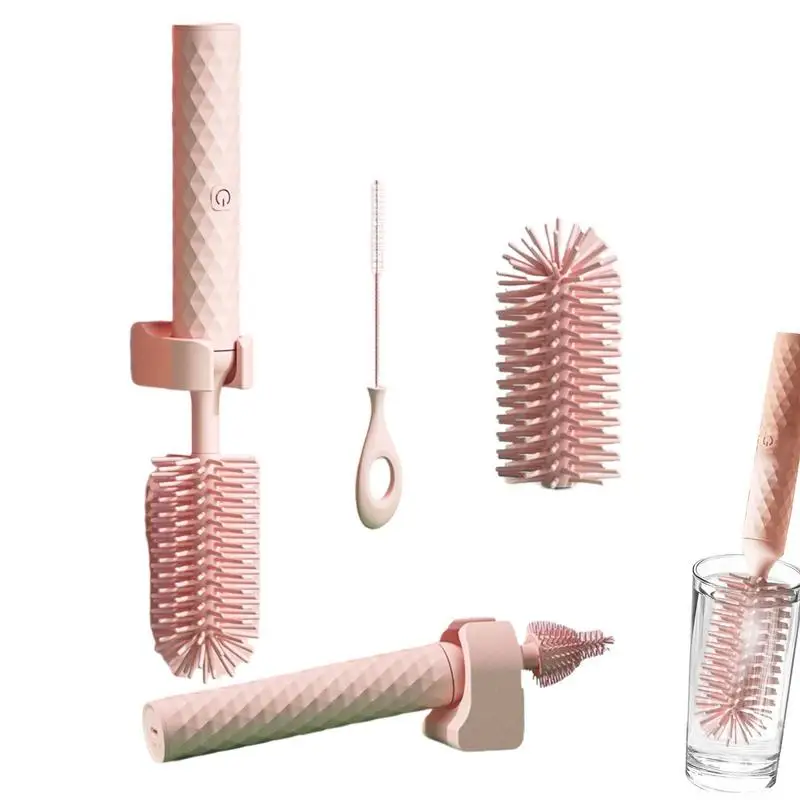 

Bottle Cleaner Brush Set Waterproof Rechargeable Straw Brush Baby Shower Gift Washing Brush For Scrubbing Ordinary Water Cup