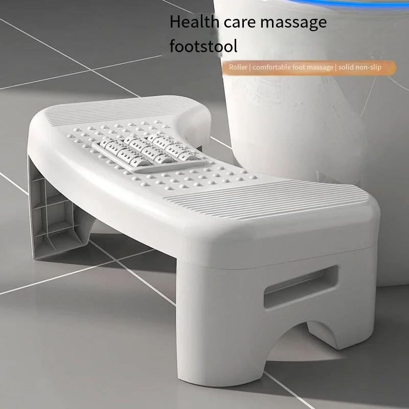 

Thickened Plastic Foot Bench Non-Slip Shoe Changing Stool Bath Low Stool Squat Pit Artifact Bathroom Stool Toilet Seat Footstool