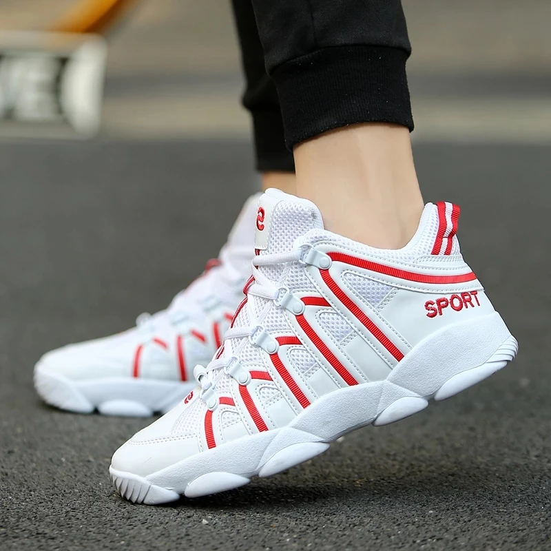 Unisex Sneakers Men Women Walking Shoes Artificial Leather Platform Fashion Footwear Plus Size 35-48