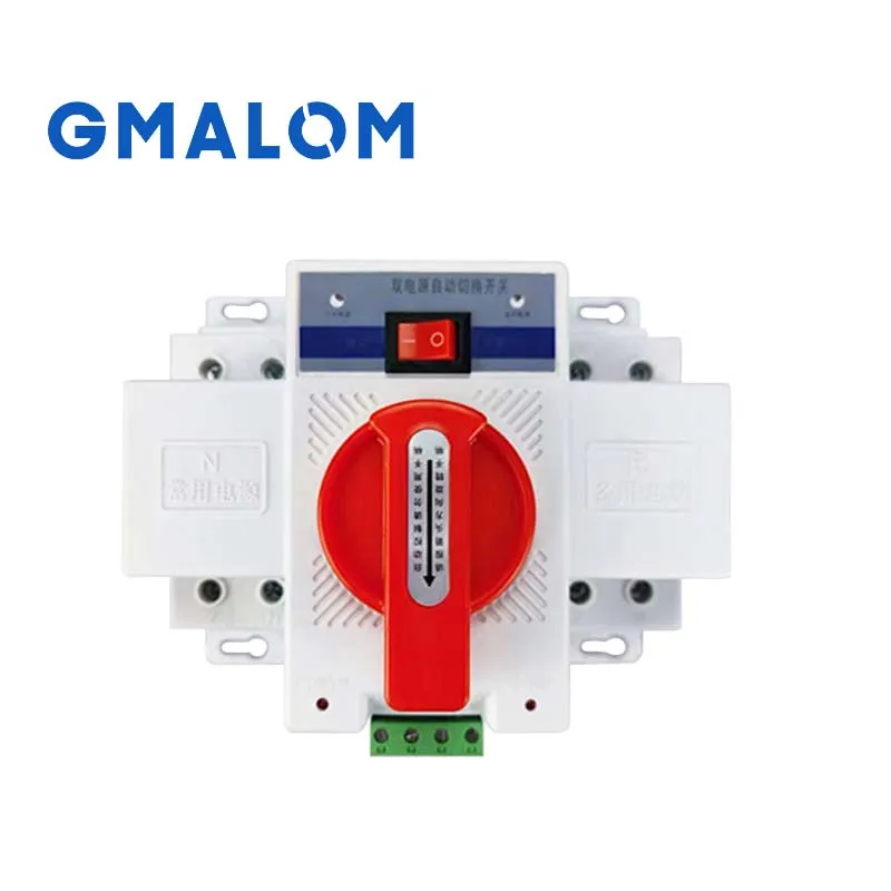 2P 4P 63a-32A MCB тип автоматический ats двойной переключатель питания передачи