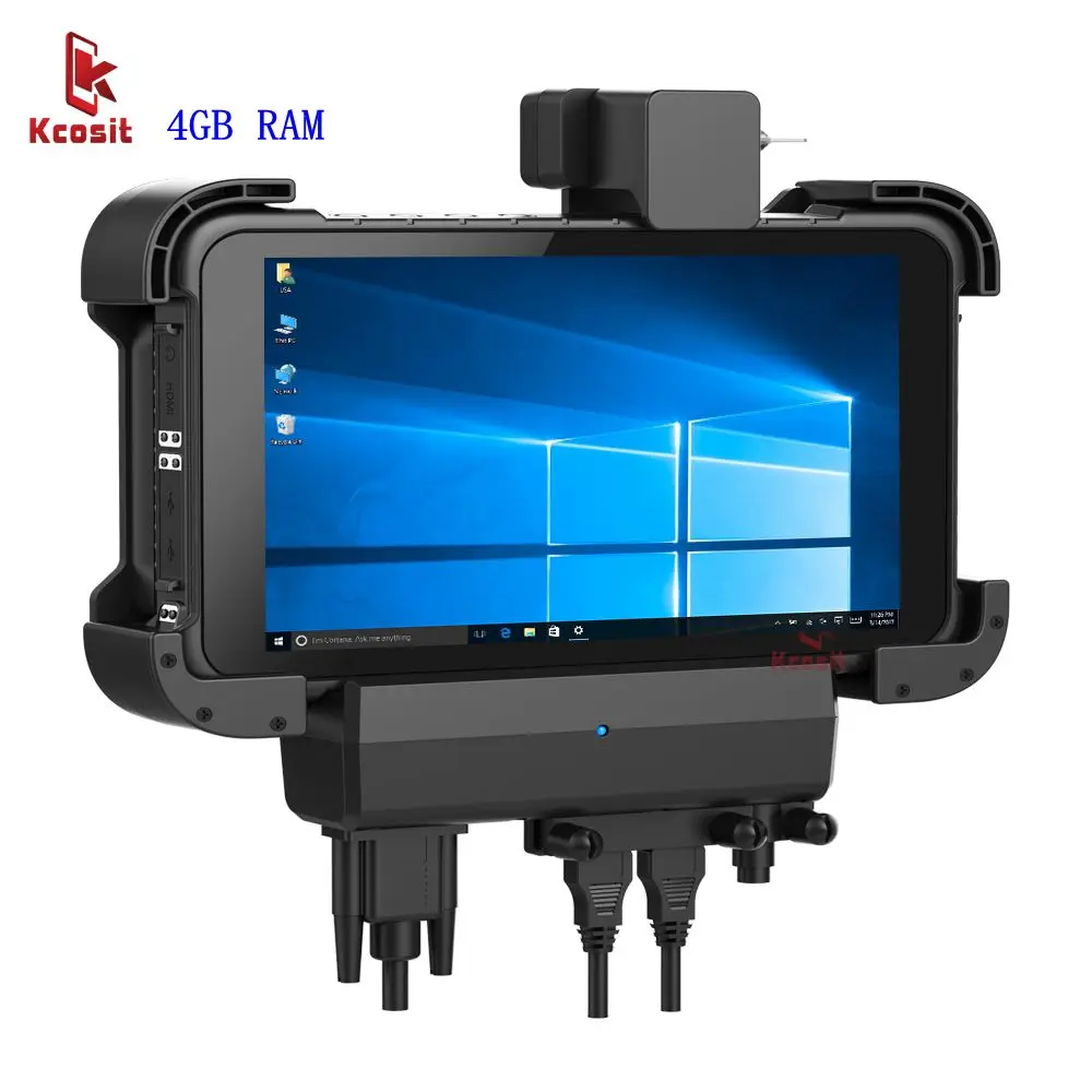 Original K86 Windows 10 Tablet PC Rugged Computer Car Holder RS232 USB IP67 Robust Shockproof 1280x800 HDMI USB GpS navigator