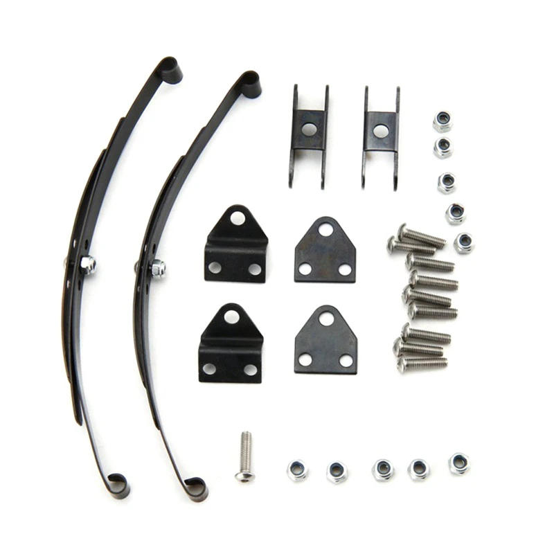 

1Set For 1/10 D90 RC4WD Tamiya Axial Frame Damping Leaf Spring With Suspension Lug Bracket, Replacement Accessories