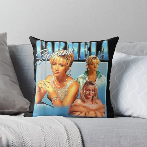 

Carmela Soprano Printing Throw Pillow Cover Bedroom Bed Wedding Sofa Cushion Home Waist Decorative Square Pillows not include