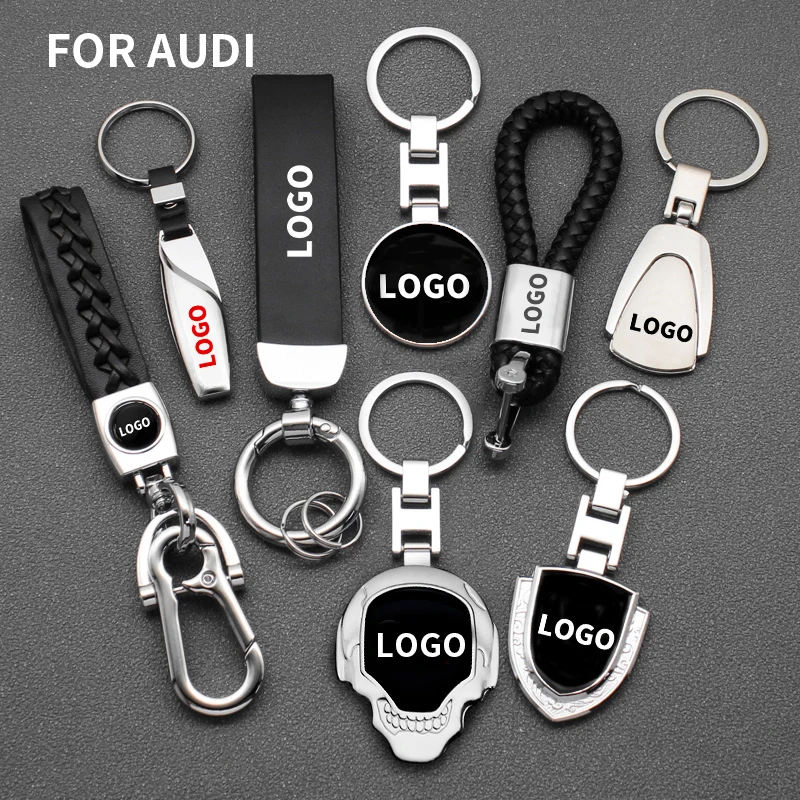 

Leather Carbon Fiber Keychain Men Luxury Women Car Keychain For Audi Keychain A3 A4 A5 A6 A7 A8 Q3 Q5 Q7 Q8 Keychain Accessories