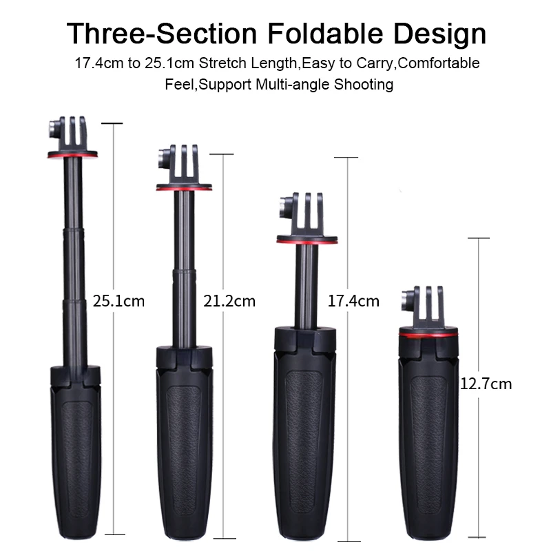 

Factory Direct Selling MT-09 Extend Vlog Tripod Mini Portable Tripod for Gopro Hero 10 9 8 7 6 5 Black Session Osmo Action insta