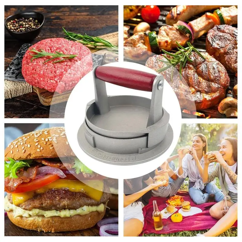 Пресс для гамбургеров набор приготовления с антипригарным покрытием круглый