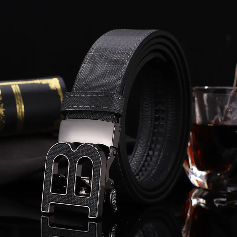 Men's Belts Luxury Automatic Buckle Real Leather Strap for Mens Belt Designers Brand High Quality Male Canvas belt for jeans